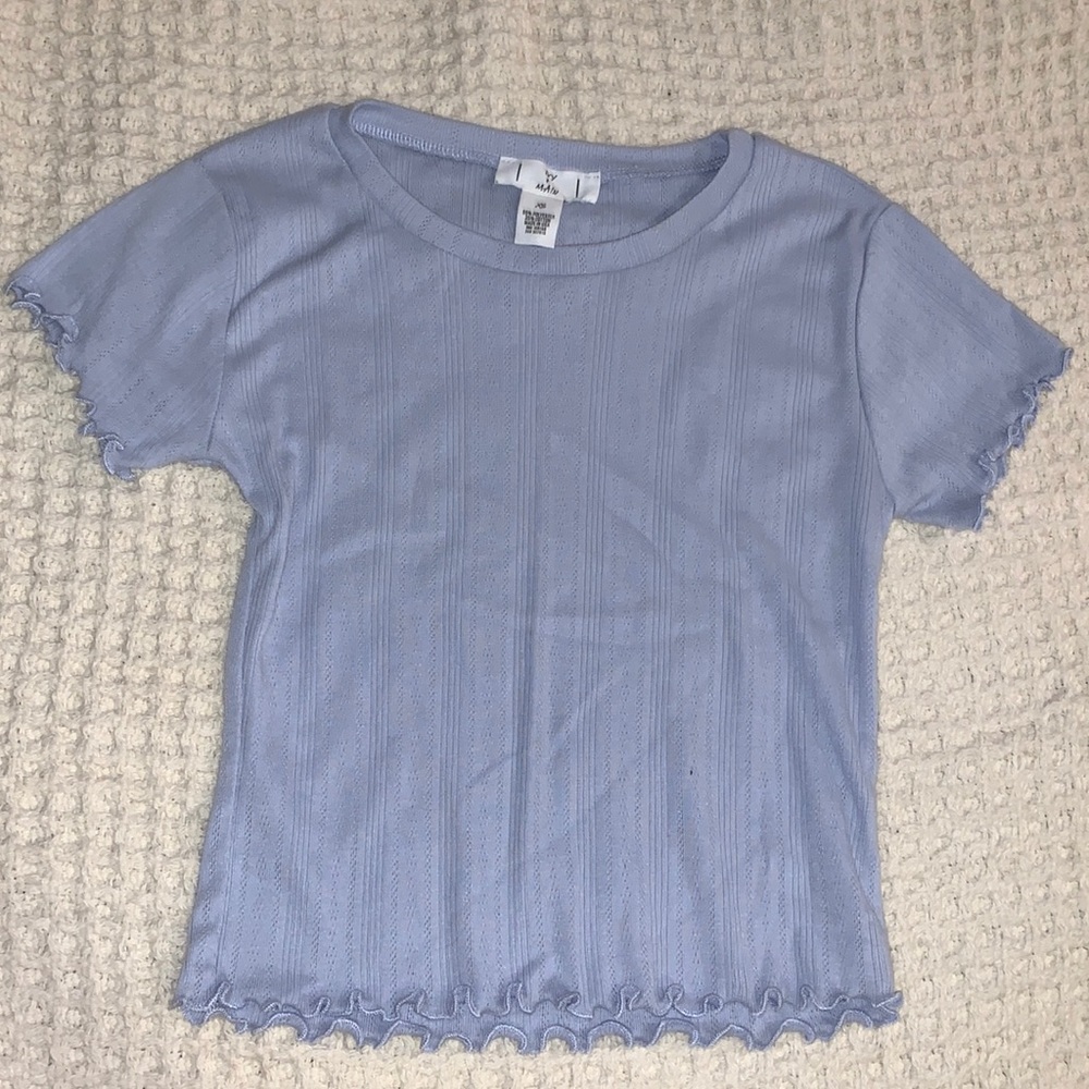 Baby Blue Crop Top